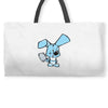 evil rabbit Weekender Totes