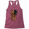 skull us flag Racerback Tank