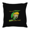 call me zelda one more time Throw Pillow