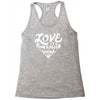 love is a four legged word Racerback Tank