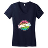 neon basketball Women's V-Neck T-Shirt