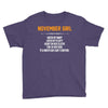 November Girl Hated By Many Youth Tee