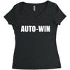 auto win Women's Triblend Scoop T-shirt