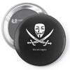 we are legion Pin-back button