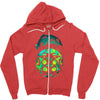 face of the protector Zipper Hoodie