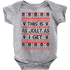 Emo Gothic Ugly Christmas Sweater Baby Onesie