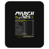 March Girl Facts Pisces Mousepad