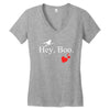 hey boo Women's V-Neck T-Shirt