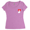 love more pocket Women's Triblend Scoop T-shirt