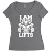 i am the one who lifts Women's Triblend Scoop T-shirt