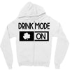 drink mode on Zipper Hoodie