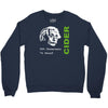 albert einstein theory of 7% proof geeky science cider scrumpy drinkin Crewneck Sweatshirt