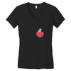Mars and Astronaut Women's V-Neck T-Shirt