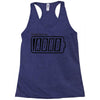 powered by adhd Racerback Tank