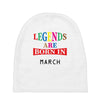 legends are born march Baby Beanies