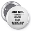 Super July Girl Pin-back button
