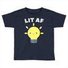 lit af kawaii light bulb Toddler T-shirt