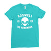 roswell 1947 we remember alien Ladies Fitted T-Shirt