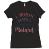 l homme parfait est motard Ladies Fitted T-Shirt