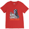 This Girl Loves Her Cane Corso V-Neck Tee