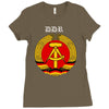 ddr logo blau Ladies Fitted T-Shirt