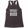 blues rules Racerback Tank