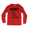 Sex Yes Please Long Sleeve Shirts