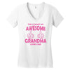 Awesome Grandma Looks Like Women's V-Neck T-Shirt