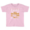 Born October Multitasking Problem Solving Tees Toddler T-shirt