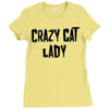 crazy cat lady Ladies Fitted T-Shirt