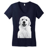 pocket puppy Women's V-Neck T-Shirt