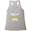 kings are born in july Racerback Tank