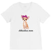 chihuahua mom V-Neck Tee