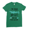i'm your father's day gift mom says you're welcome Ladies Fitted T-Shirt