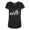 case ih farm center line Maternity Scoop Neck T-shirt