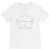 clever gym pun V-Neck Tee