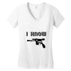 i love you and i know1 Women's V-Neck T-Shirt