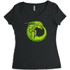 alien ouroboros Women's Triblend Scoop T-shirt