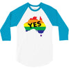 Vote Yes Australia 3/4 Sleeve Shirt