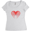 love red Women's Triblend Scoop T-shirt