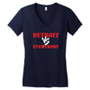 Detroit vs Everbody Women's V-Neck T-Shirt