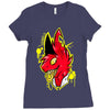 warning Ladies Fitted T-Shirt