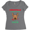 christmas baking team crew rudolph Women's Triblend Scoop T-shirt