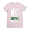 if you can read this, you are camping too close Ladies Fitted T-Shirt