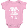 Greatest Nanny In The Universe Baby Onesie