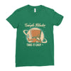 take it easy Ladies Fitted T-Shirt