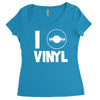 i love vinyl Women's Triblend Scoop T-shirt