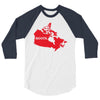 Canada Continent Roots 3/4 Sleeve Shirt