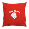 got soul funny retro funk disco afro 70s boogie soul new york Throw Pillow