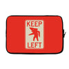 keep left shark Laptop sleeve